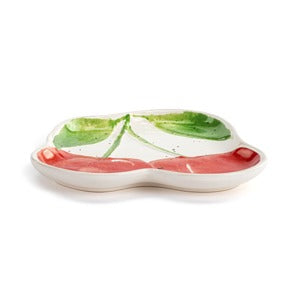 Plate Cherry Shaped Ceramic 8" DEMD 1004181232