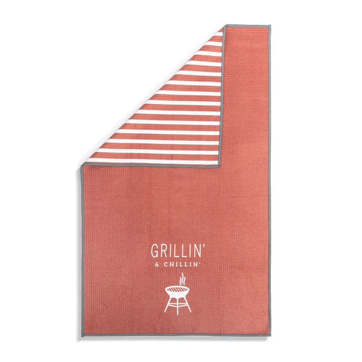Towel Grillin & Chillin Red Absorb DEMD 1004620155