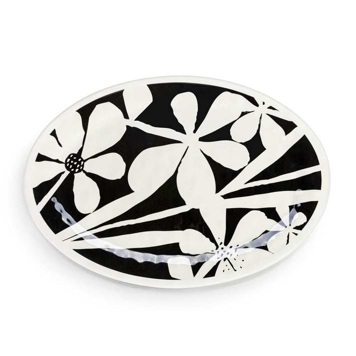 Oval Platter Bold Floral Lg Melamine DEMD 1008180005