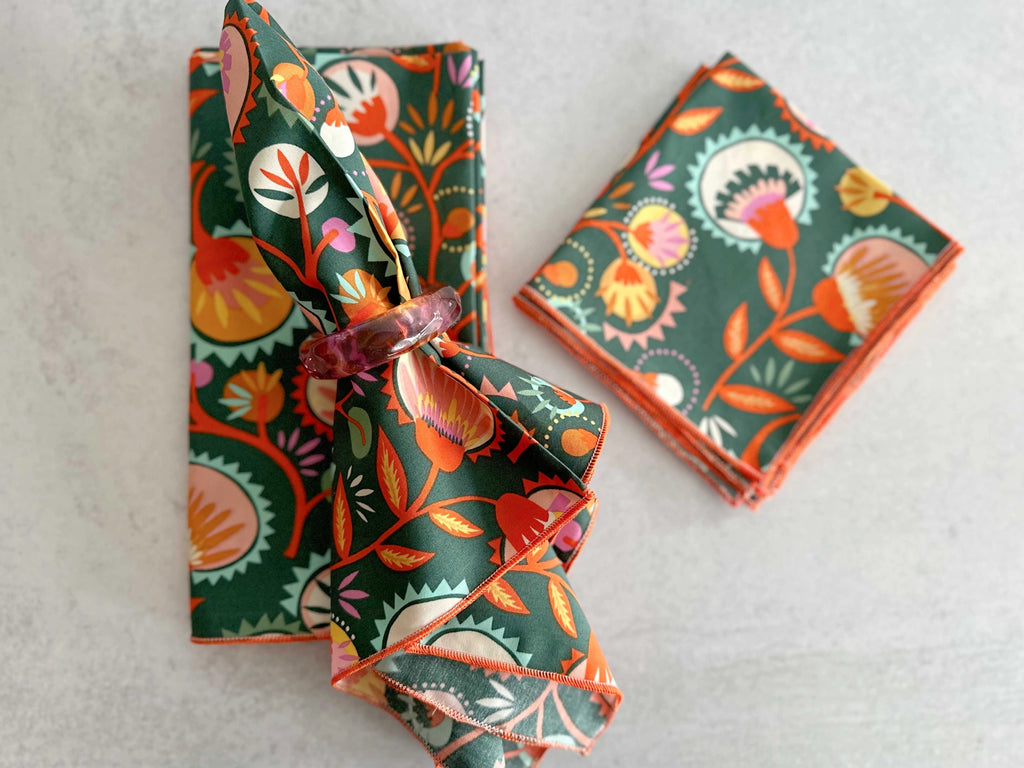 Napkins, Desert Bloom Cloth 4pc DOT