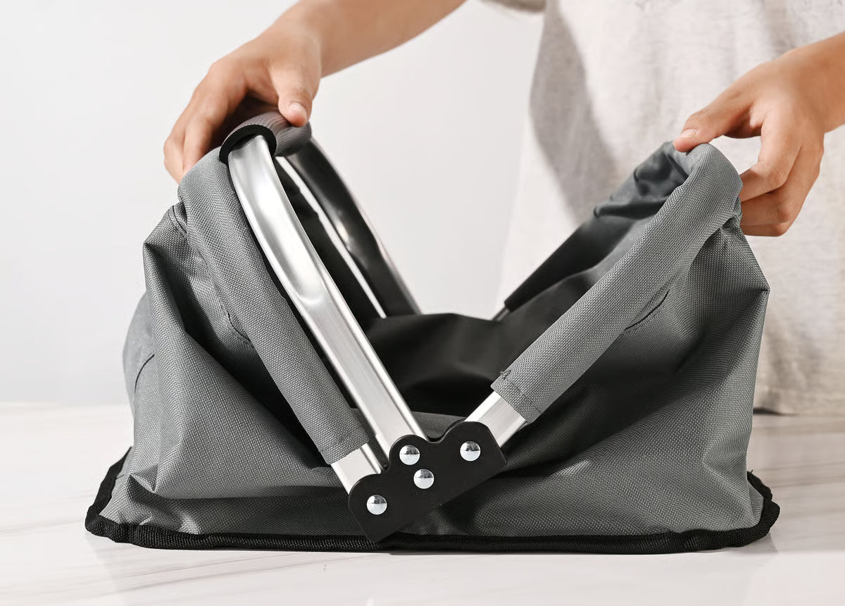 Market Basket Canvas Collapsible grey FOX 5423