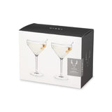 Martini Glasses ang stem Raye 2pc crys VISKI 1083