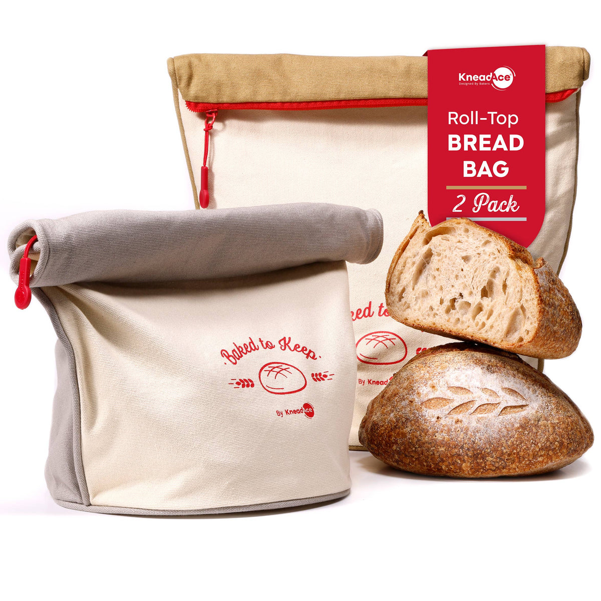 Bread Bag: 2pc KneadAce KA12DUO