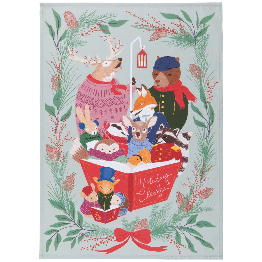 Mug & Dishtowel Woodland Carolers DANI JMG2665D