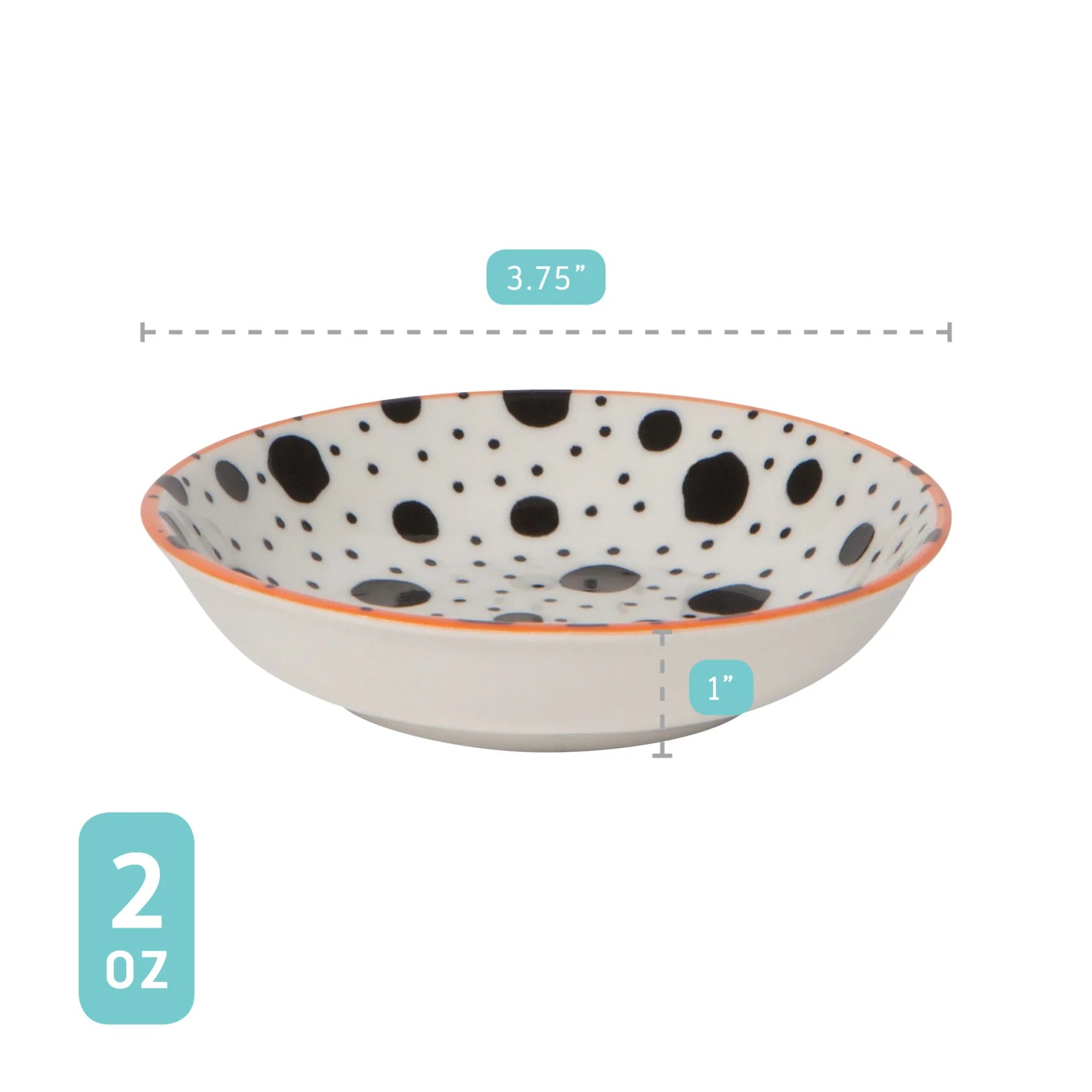 Pinch Bowls Bits & Dots Multi Stamped 6pc DANI L46005