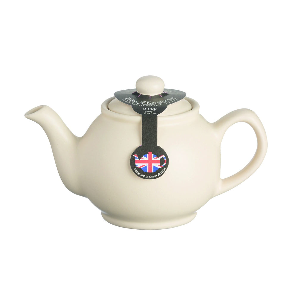Teapot 2c matte cream stoneware P&K RW 0056.728U