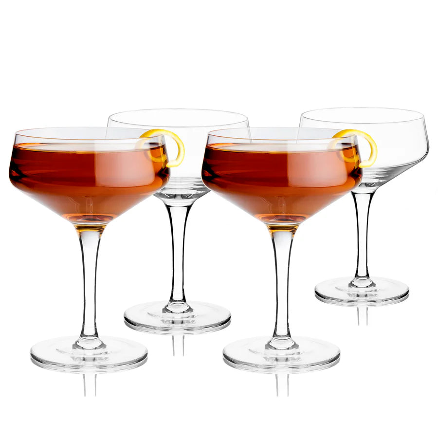 Coupe Glasses ang Raye 4pc crys VISKI 10257