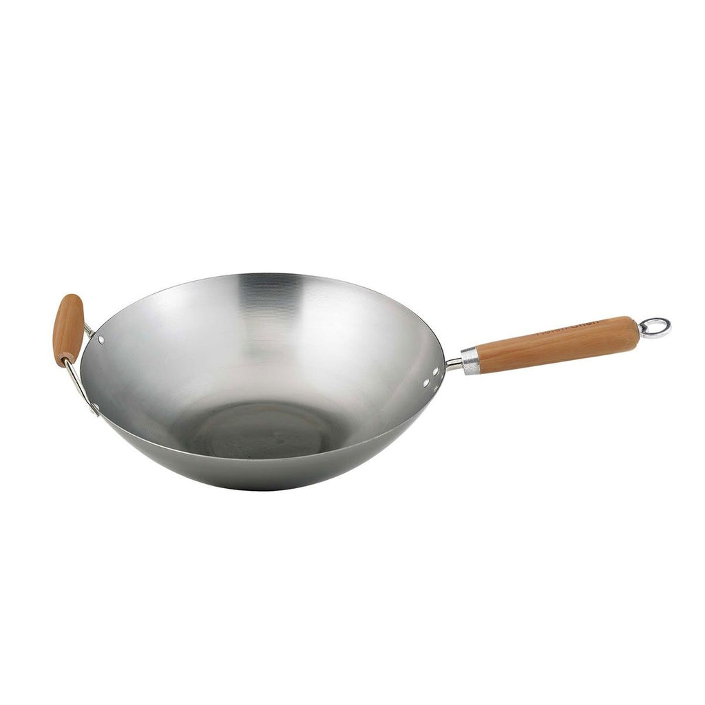 Stir Fry Pan Carbon Steel 14" Helen's Asian Kitchen HIC 97004
