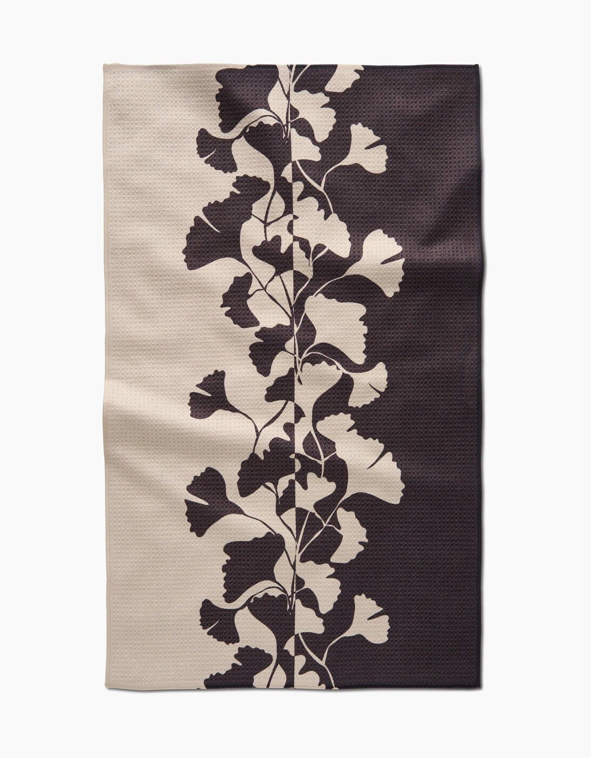 Towel, Midnight Ginkgo GEO