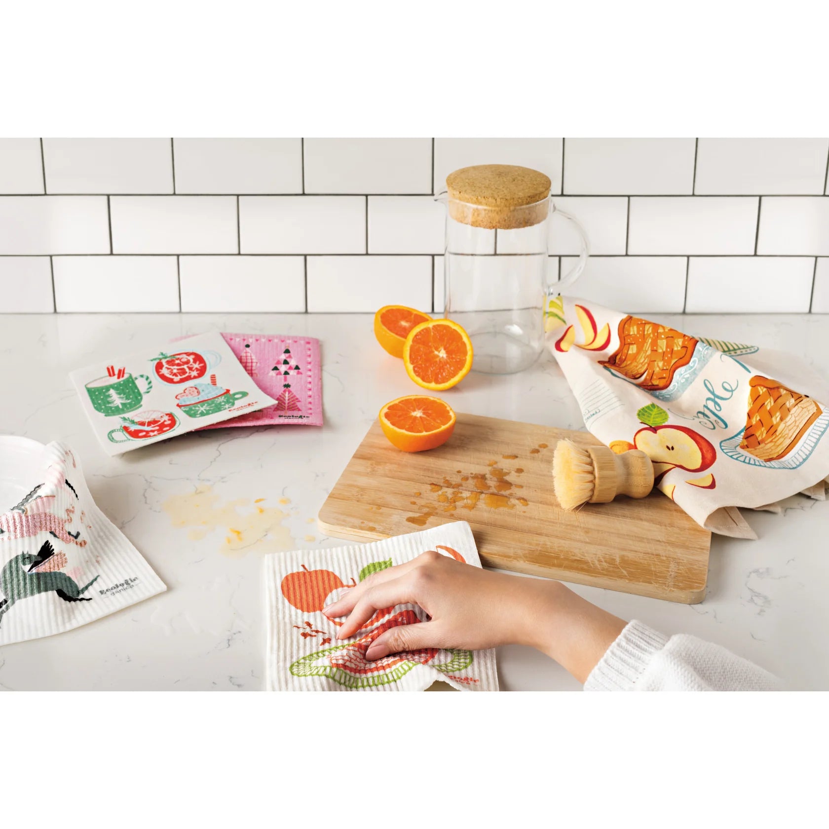 Swedish Dishcloth Glitzmas DANI ESW2684D