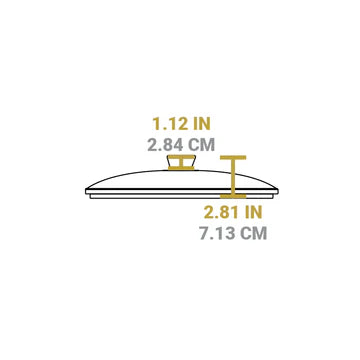 Glass Lid 12" LODGE GL12