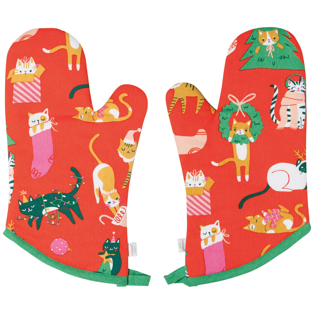 Oven Mitts Let it Meow 2pc DANI JOM1065D
