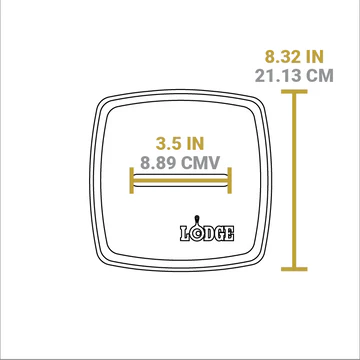 Cast Iron Grill Press 8.25" Seasoned LODGE LFIP3