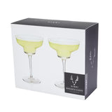 Margarita Glasses ang Raye 2pc crys VISKI 5253