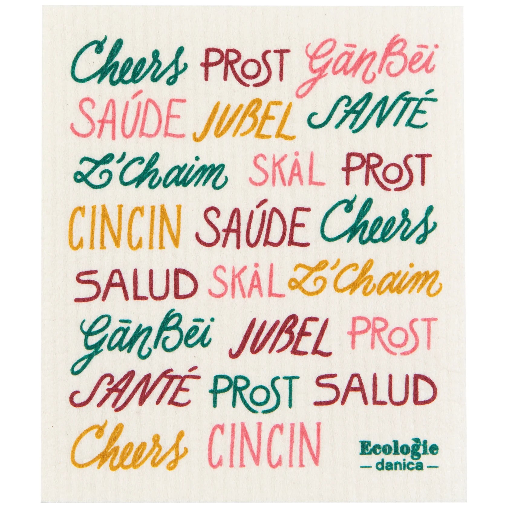 Swedish Dishcloth Cheers All Around DANI ESW3775D