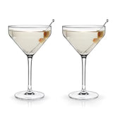 Martini Glasses ang stem Raye 2pc crys VISKI 1083