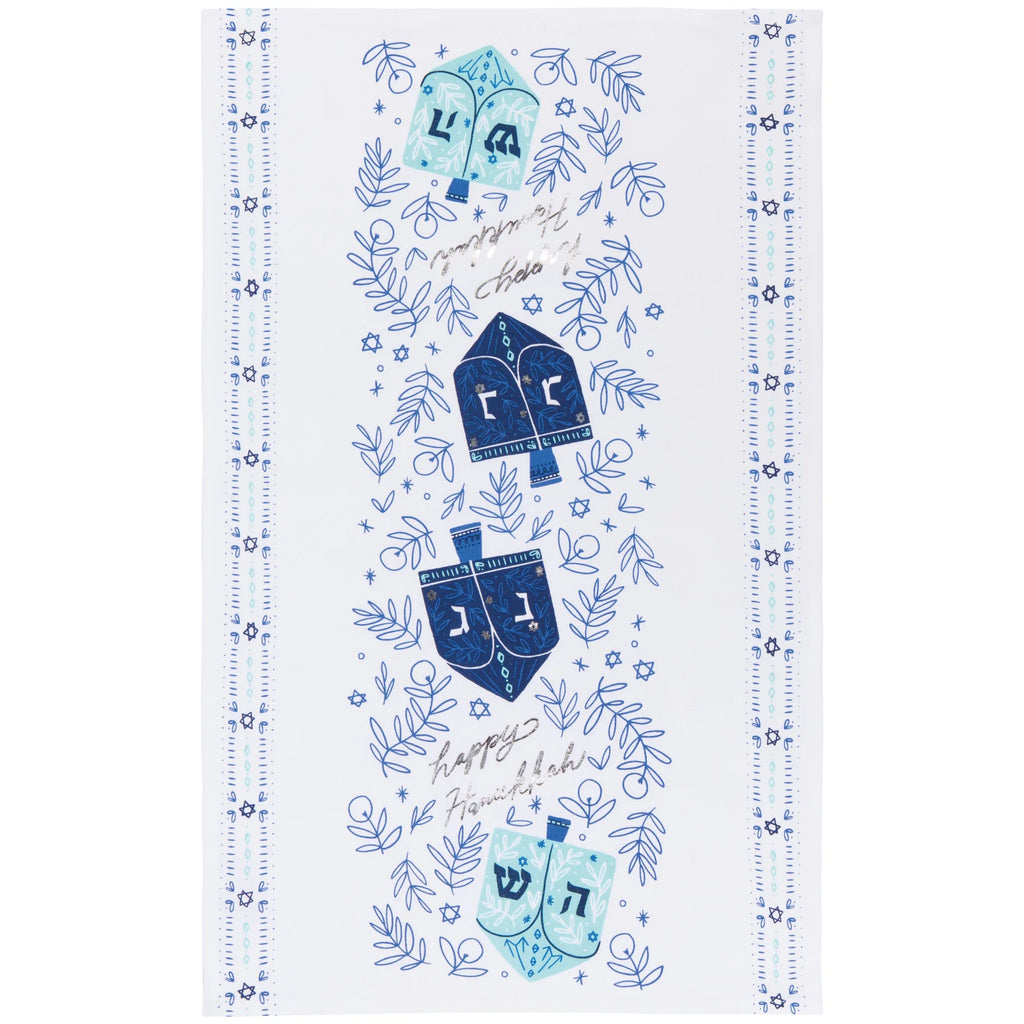Dishtowel Dreidels Hanukkah DANI JKT3793D