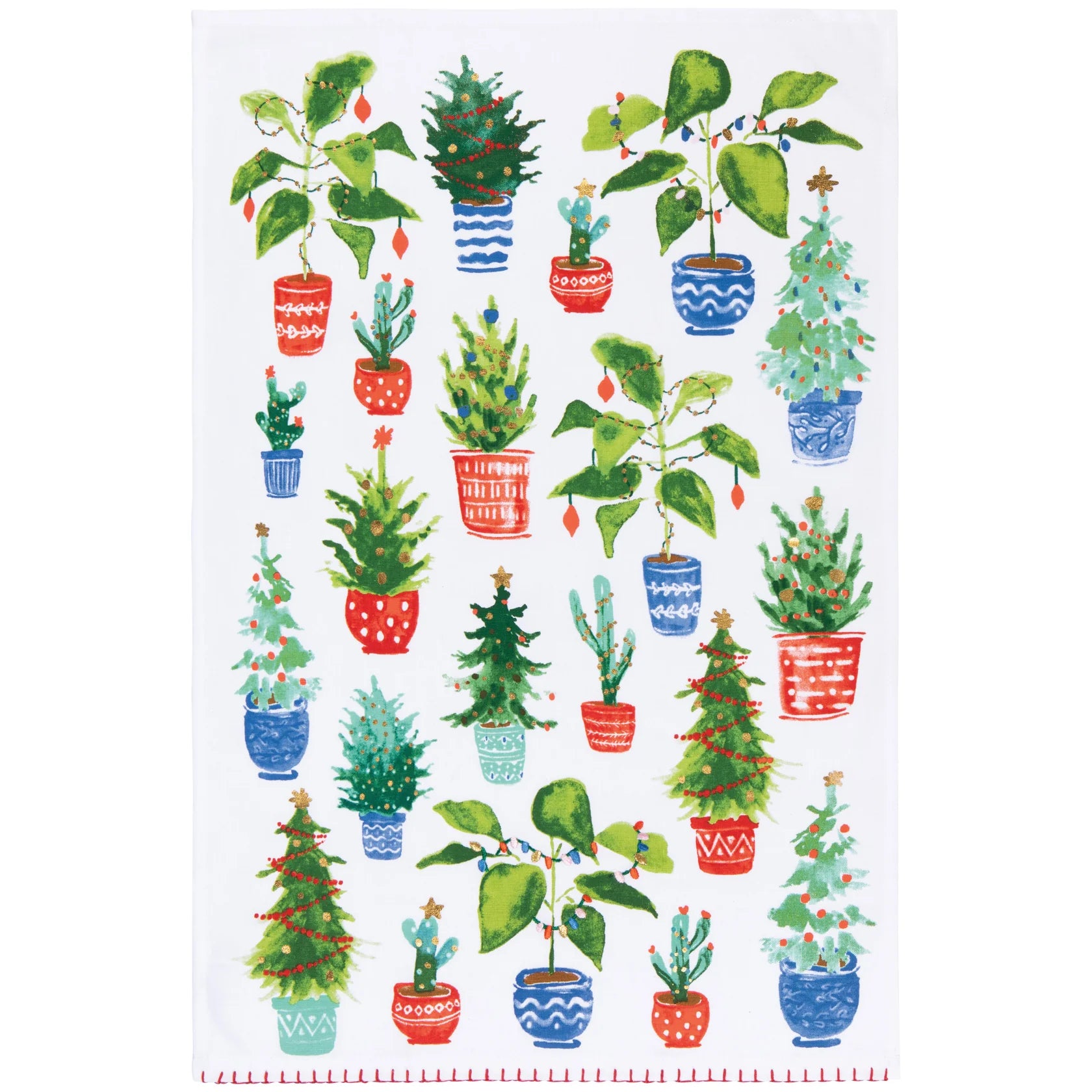 Dishtowel Jingle Plants Xmas DANI JKT3776D