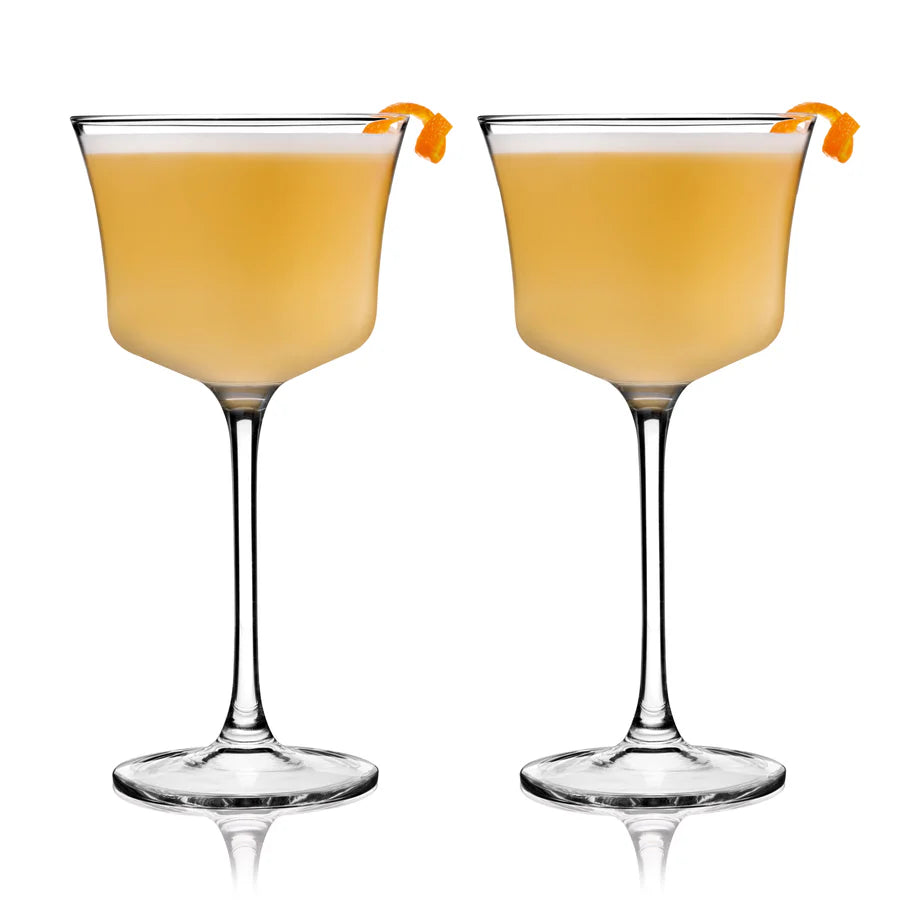 Sour Glasses stem Raye 2pc crys VISKI 11371