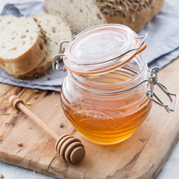 Honey Jar w/dipper glass Kil RW 0025.887U