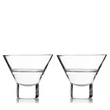 Martini Glasses HB stemless Raye 2pc crys VISKI 3718