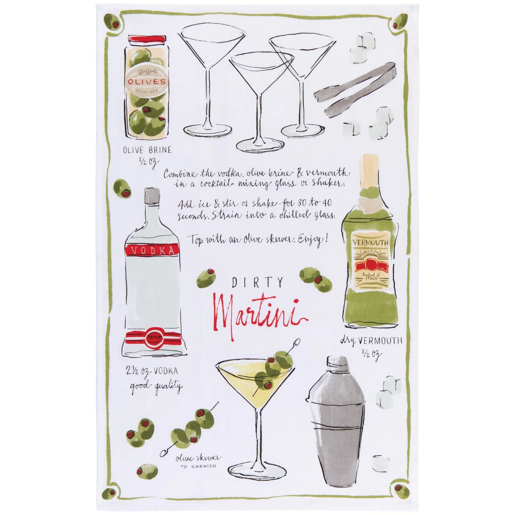 Dishtowel Martini DANI NKT3642D