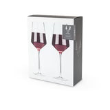 Bordeaux Glasses ang stem Raye 2pc crys VISKI 4531