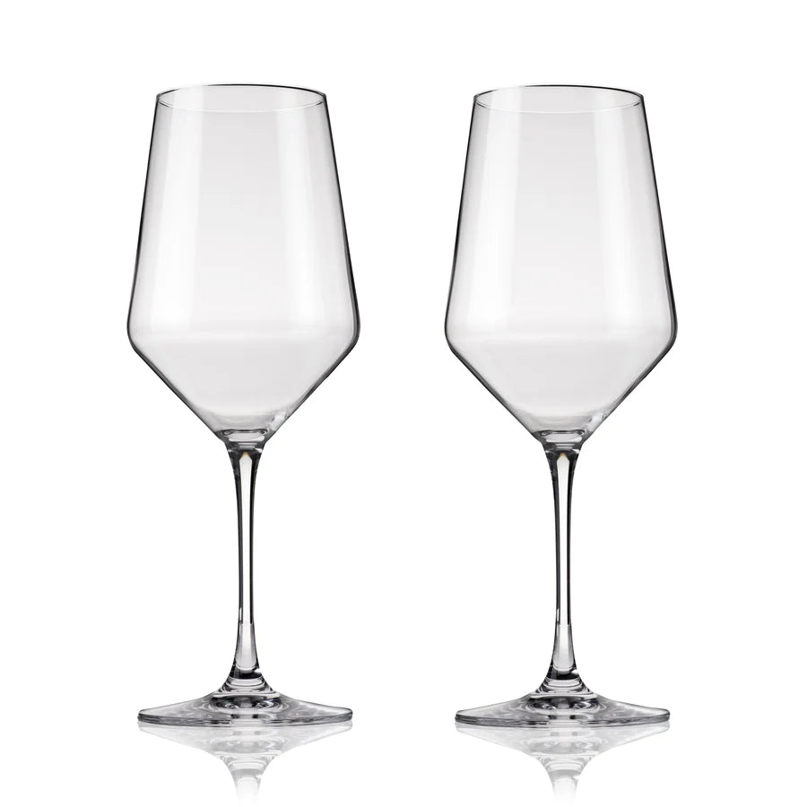 Bordeaux Glasses ang stem Raye 2pc crys VISKI 4531