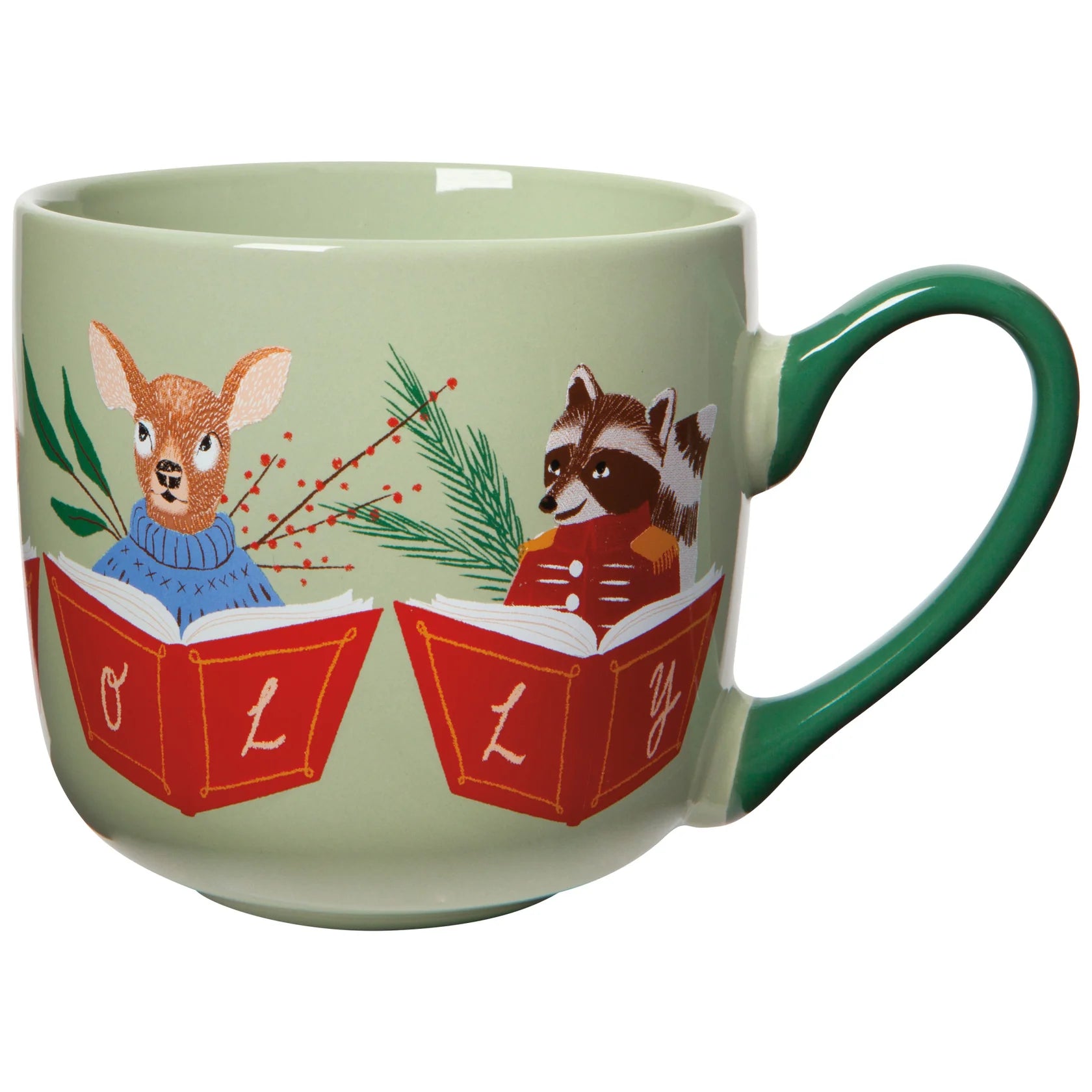 Mug & Dishtowel Woodland Carolers DANI JMG2665D